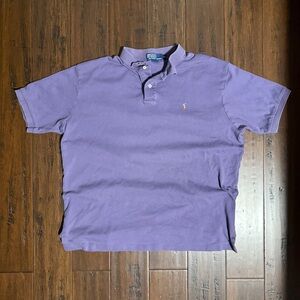 Purple Ralph Lauren polo shirt